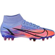 Artificial Grass (AG) - Nike Mercurial - Women Soccer Shoes Nike Mercurial Superfly 8 Pro KM AG - Light Thistle/Metallic Silver