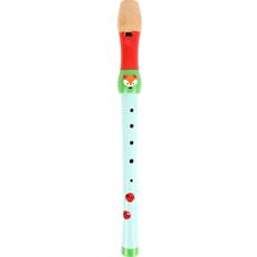 Tre Lekeblåseintrumenter Small Foot 10722 Children's Flute, Child-Friendly Design, Made of Sturdy Wood and Suitable for Playing, Encourages The Creativity