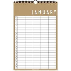 Beige Kalendere Design Letters Monthly Planner