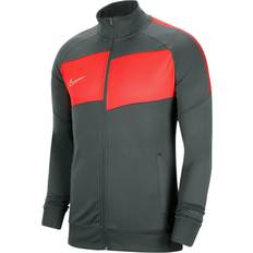 Grau - Herren Oberbekleidung Nike Academy 20 Knit Jacket Men - Anthracite/Bright Crimson/White