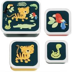 A Little Lovely Company Lunch & Snack Box Set Jungle Tiger