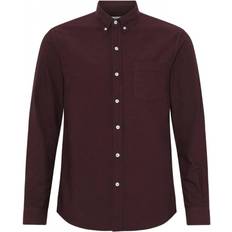 Red - Unisex Shirts Colorful Standard Organic Button Down Shirt Unisex - Oxblood Red