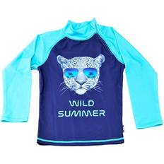 Blå UV-gensere Swimpy UV Shirt - Wild Summer