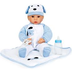 Puppen & Puppenhäuser reduziert Small Foot 2736 Baby doll "Benno" incl. accessories: blanket, cap, romper and bottle, from 2 years