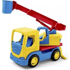 35317 35317-Tech Truck with Crane, Moveable Hook, Rotating Attachment and  Sturdy Steel Axles, Approx. 26 x 11.5 x 32 cm, from 12 Months, Ideal as a