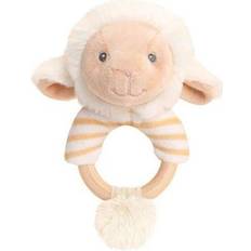 Keel Toys Keeleco Lullaby Lamb Ring Rattle 14cm