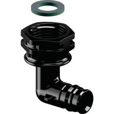 Uponor q&e elbow adapter 90° swivel nut ppsu black 16 mm x 12