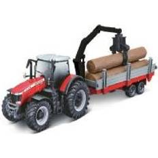 Traktorer på salg Toymax Massey Ferguson 8740S 10cm with Tree Forwarder