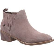 Dame - Rosa Ankelstøvletter Hush Puppies Isobel Ankle Boots - Taupe