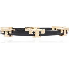 Tory Burch Serif-T Stackable Bracelet - Gold/Brown • Price »