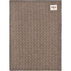 Little Jalo Knitted Baby Blanket Wood Brown