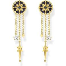 Thomas Sabo Royalty Star Earrings - Gold/Blue/Transparent