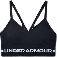 Seamless Low Long Sports Bra - Black/Halo Gray