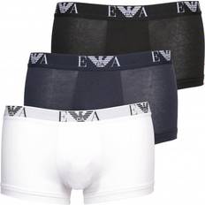 Emporio Armani Unterhosen Emporio Armani Eagle Logo Boxer Trunks 3-pack - Black/White/Navy
