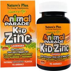 Nature's Plus Kid Zinc Lozenges, Natural Tangerine Flavor (90 Animals)