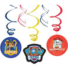 Amscan Paw Patrol Hanging Swirl Decorations 6pk