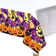 Vegaoo amscan International ltd 571518 Witches Crew Plastic Table Cover, 1.4 x 2.6 m
