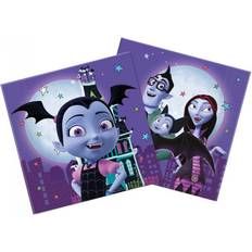 Vegaoo Vampirina Napkins Paper Two-Ply 20ct Perfect for Your Halloween Parties