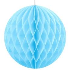 PartyDeco partydeco.pl Honeycomb Ball 1 Piece Diameter 10 cm Pompoms Honeycomb Balls Ceiling Decoration Hanging Decoration Honeycombs (Light Blue)