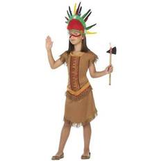 Th3 Party ATOSA 56947 Costume Indian Woman Brown 3-4 Years Girl-Western, 3 a 4 años