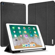 Dux ducis Domo Tablet Cover med flera vinklar och Smart Sleep Function Pen Slot för Apple iPad 9.7 2018 9.7 2017 Svart