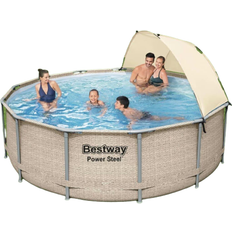 Bestway Pools Bestway Power Steel Round Pool Set Ø3.96x1.07m