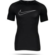 Nike Men Base Layer Tops Nike Dri-Fit Pro Short Sleeve Top Men - Black/White