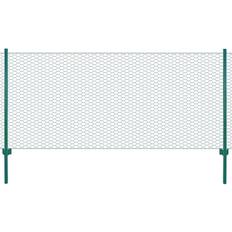 Sveisede gjerder vidaXL Wire Mesh Fence with Posts