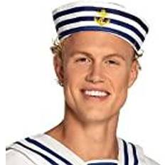 Hüte Boland BV Navy Sailor Doughboy Hat, White/Navy