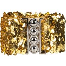 Vegaoo Women's Sequined Belt Gold