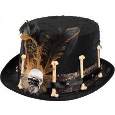 Boland Voodoo Nana Hat with Bones and Feathers Decorations