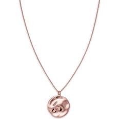 Rosefield Textured Coin Necklace - Rose Gold