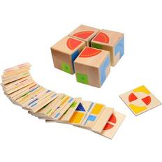 Goki Aktivitätsspielzeuge Goki Wooden Patterns Game Cube
