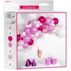 Ballongbuer Amscan 9907433 Pink and White DIY Latex Balloon Arch Garland Kit 70 Pieces