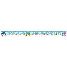 Procos Baby Shark Happy Birthday Paper Party Garland