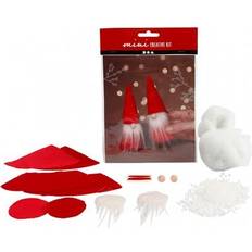 Creativ Company Creative mini kit, Christmas gnome, H: 12 cm, red, 1 set