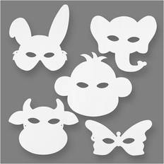 Weiß Masken Creativ Company DIY Animal Masks 16-pack