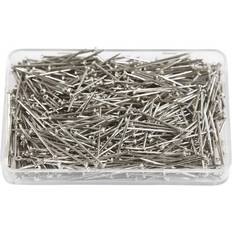 Creativ Company Straight Pins, L: 16 mm, thickness 0,65 mm, silver, 25 g/ 1 pack