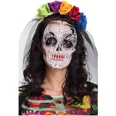 Rund um die Welt Masken Boland Diadem with Mask Day of the Dead