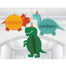 Wirbel Amscan 292270 Dino-Mite Dinosaur Party Hanging Honeycomb Decorations 3 Pack