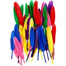 Vannbasert Fjær Creativ Company Feathers, L: 13 cm, assorted colours, 48 pc/ 1 pack