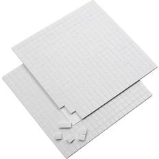 Creativ Company 3D Foam Pads, size 5x5 mm, thickness 2 mm, white, 2 sheet/ 1 pack, 2x400 pc
