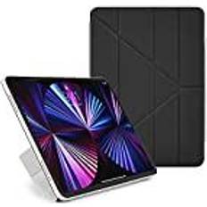 Apple pencil pro Pipetto iPad Pro 11 (2018/2020/2021) Origami Folio Slim Lightweight 5-in-1 Magnetic Stand Apple Pencil 2 Charging 99.9% Anti-Bacterial iPad Case Black