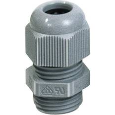 JACOB 50.612 PA7001 Cable gland with strain relief M12 Polyamide Silver-grey (RAL 7001) 1 pc(s)