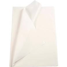 Silke- & kreppapir Creativ Company Tissue Paper, 50x70 cm, 17 g, white, 25 sheet/ 1 pack