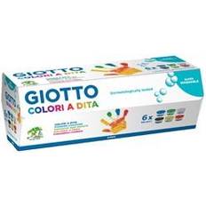 Vannbasert Fingermaling Giotto 4 Packs 534100 6 Jars 100 ml Finger Tempera