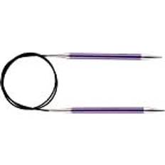 Knitpro KP47105 Zing: Knitting Pins: Circular: Fixed: 60cm x 7.00mm, Aluminium, Multi-Colour, 7mm