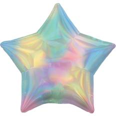 Foil Balloons Amscan Anagram 3940701 Iridescent Pastel Rainbow Foil Star Balloon 18 Inch