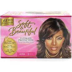 Hair Relaxers Hair Straightening Treatment Shine Inline Soft & Beautiful Relaxer Kit Super