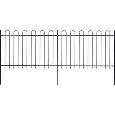 vidaXL Garden Fence with Hoop Top 133.9x66.9"